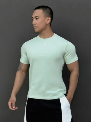 superaspire Summer men's T-shirt thin stretch casual round neck breathable mint fragrance technology fabric sports short sleeved trend