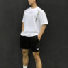 superaspireSpring and summer men's short sleeved loose fitting sports and casual versatile elastic round neck printed quick drying breathable T-shirt