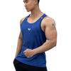 SuperAspire Summer men's shoulder print vest with elastic slim fit, quick drying, breathable, casual sports and fitness vest trend