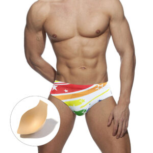 O1CN01CAzjAM1s7Lqcsv2QT_985485719-0-cib SuperAspire New products in stock white anti-embarrassment Adult Swim briefs with cup simple fashion color swimming trunks men