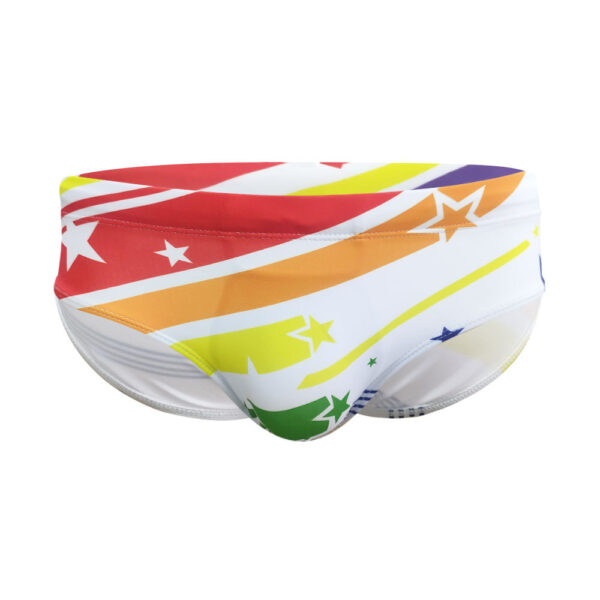 SuperAspire New products in stock white anti-embarrassment Adult Swim briefs with cup simple fashion color swimming trunks men