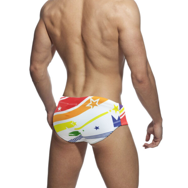 SuperAspire New products in stock white anti-embarrassment Adult Swim briefs with cup simple fashion color swimming trunks men